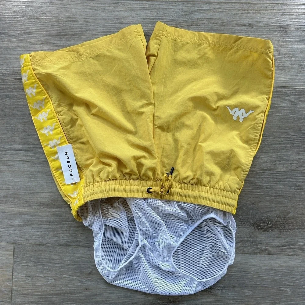 NWT Kappa Medium‎ Yellow Banda Coney Active Lined 5